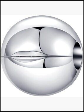 Sterling Silver Round Stopper Clip Charm for Bracelet Spacer Bead